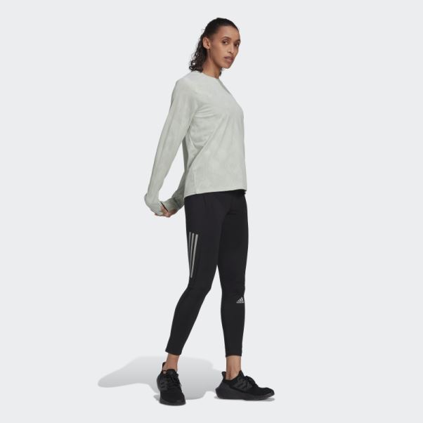 Made To Be Remade Running Manches Longues T-shirt Vert Adidas