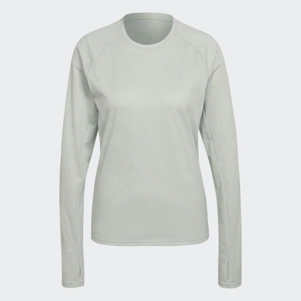Made To Be Remade Running Manches Longues T-shirt Vert Adidas