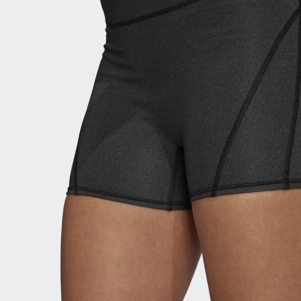 Legging Court Taille Super Haute Noir Yoga Studio Luxe Fire Adidas
