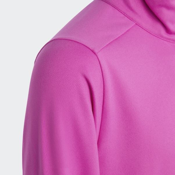 T-shirt Manches Longues Demi-zip Aeroready Fuchsia Adidas