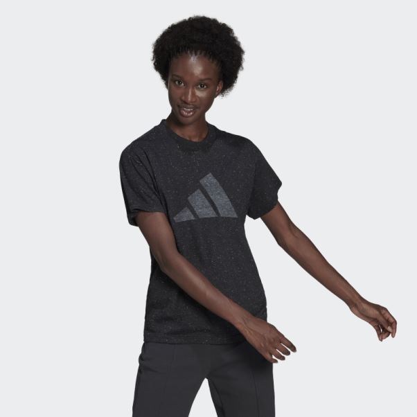 T-shirt Adidas Future Icons Winners 3.0 Noir Chiné