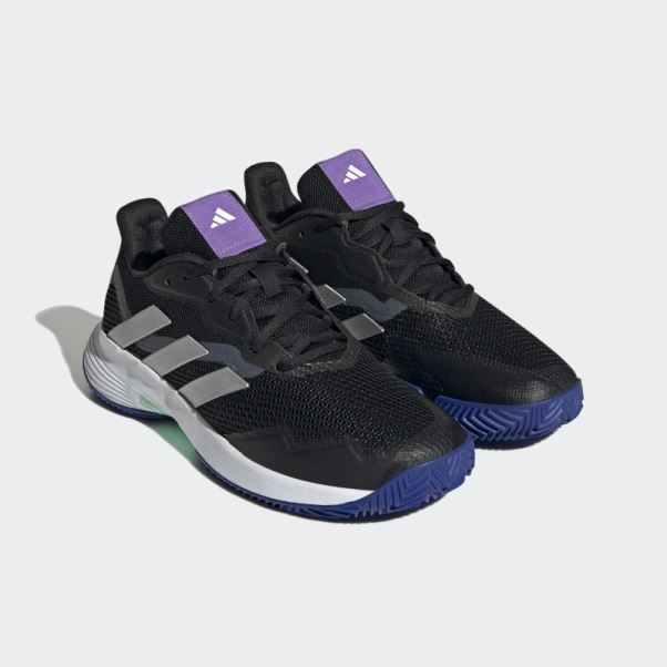 Chaussures De Tennis Adidas Courtjam Control Argile Noires