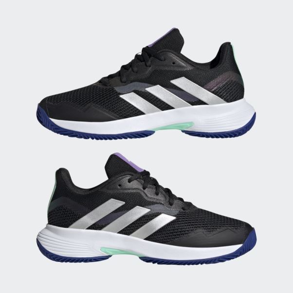 Chaussures De Tennis Adidas Courtjam Control Argile Noires
