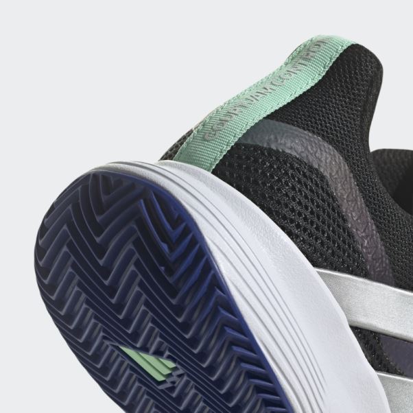 Chaussures De Tennis Adidas Courtjam Control Argile Noires