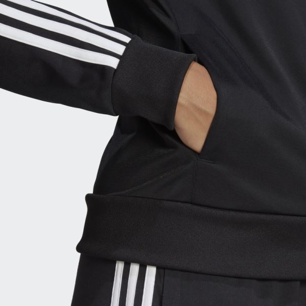 Veste De Survêtement En Tricot Adidas Essentials Noir