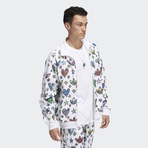 Haut De Survêtement Adidas Jeremy Scott Firebird Monogramme Blanc (non Genré)