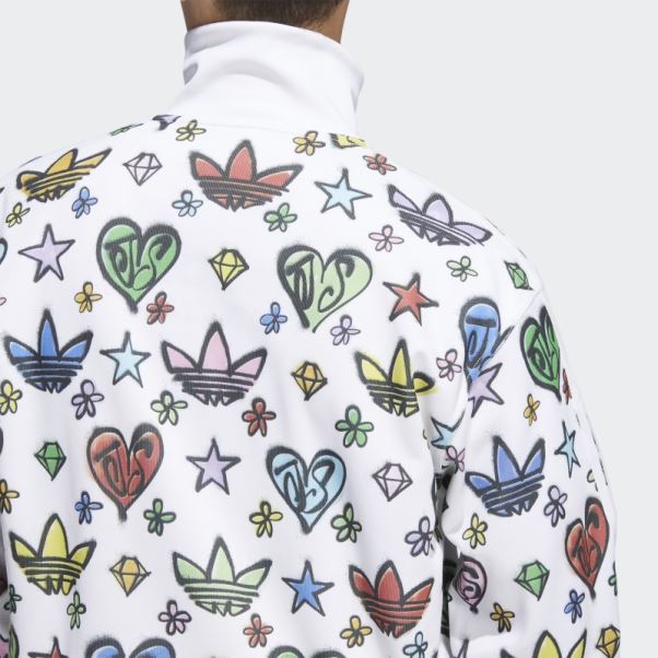 Haut De Survêtement Adidas Jeremy Scott Firebird Monogramme Blanc (non Genré)
