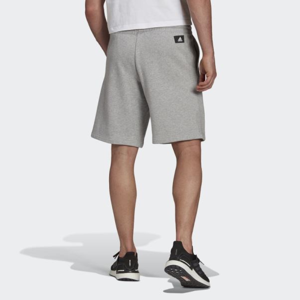 Short Graphique à Logo Future Icons Gris Moyen Adidas