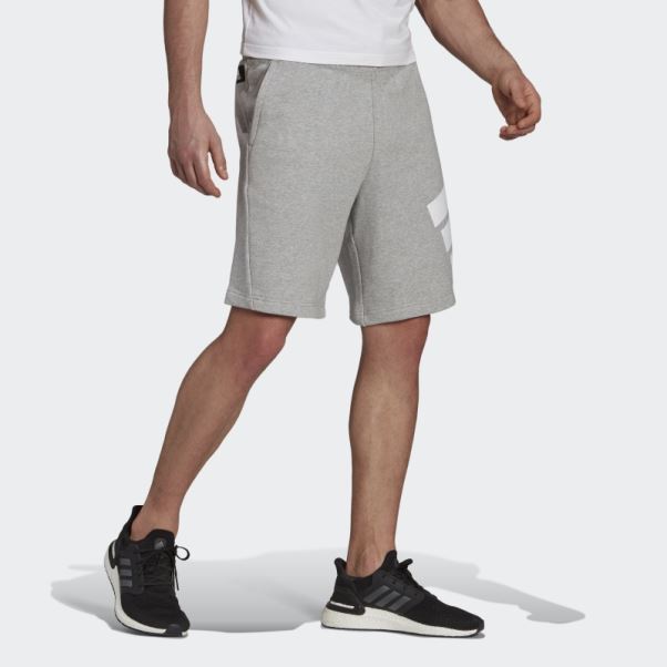 Short Graphique à Logo Future Icons Gris Moyen Adidas