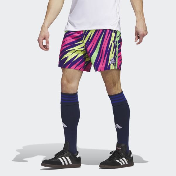 Short De Gardien De But Adidas College Violet Mexico Icon