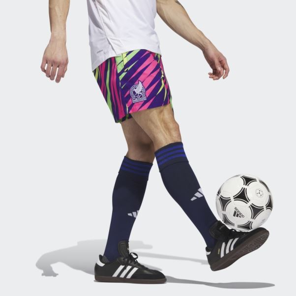 Short De Gardien De But Adidas College Violet Mexico Icon