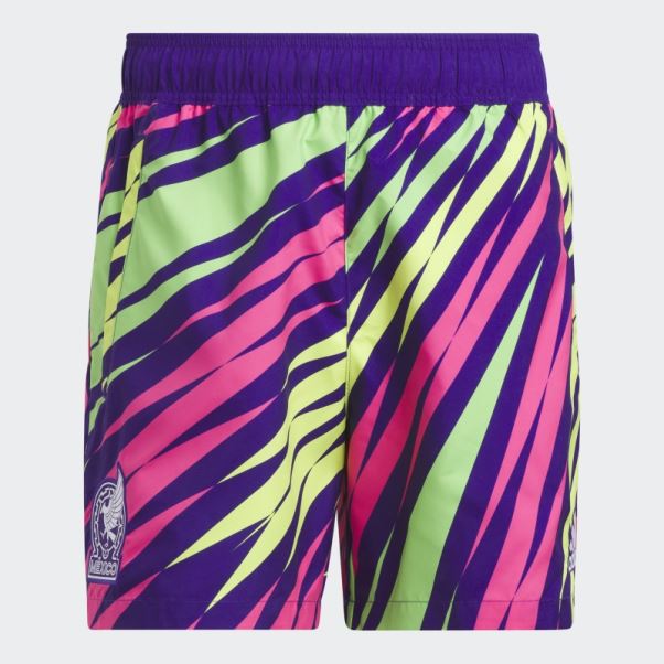 Short De Gardien De But Adidas College Violet Mexico Icon