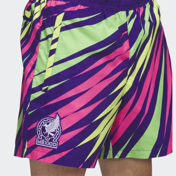 Short De Gardien De But Adidas College Violet Mexico Icon