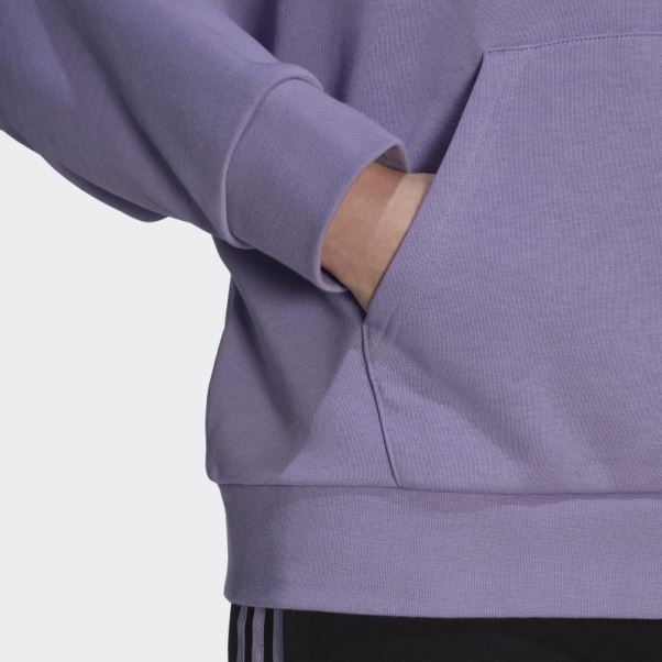 Sweat à Capuche Olympique Lyonnais Lilas Adidas