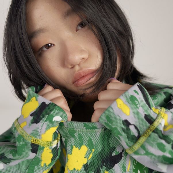 Adidas By Stella Mccartney Sweat Imprimé Fleuri Blanc Chaud