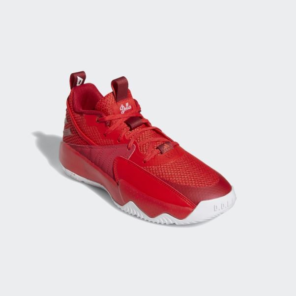 Chaussures De Basket Certifiées Dame Rouge Adidas