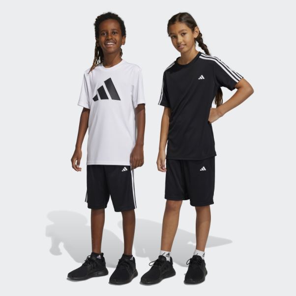 Short Train Essentials Aeroready 3 Bandes Regular Fit Noir Adidas