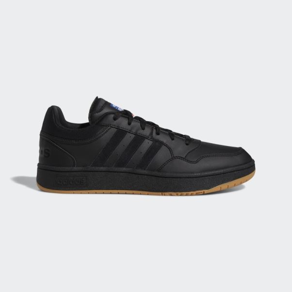Hoops 3.0 Low Classique Vintage Chaussures Adidas Noir
