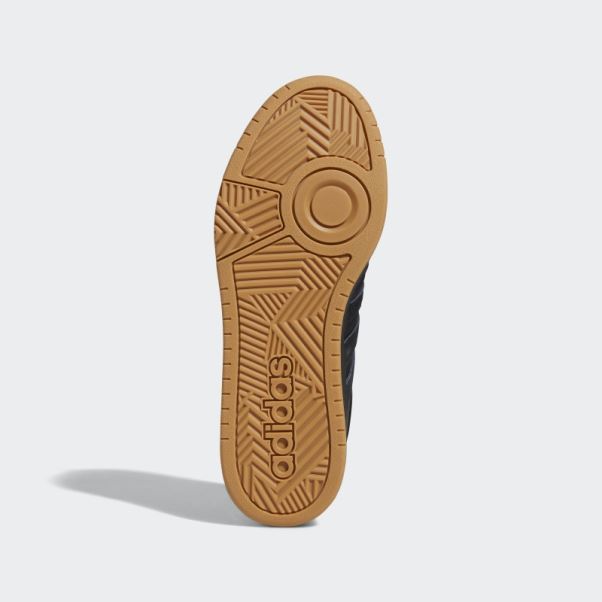 Hoops 3.0 Low Classique Vintage Chaussures Adidas Noir