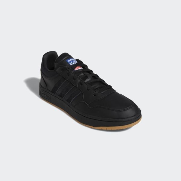 Hoops 3.0 Low Classique Vintage Chaussures Adidas Noir