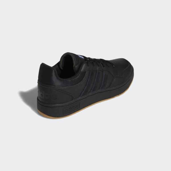 Hoops 3.0 Low Classique Vintage Chaussures Adidas Noir