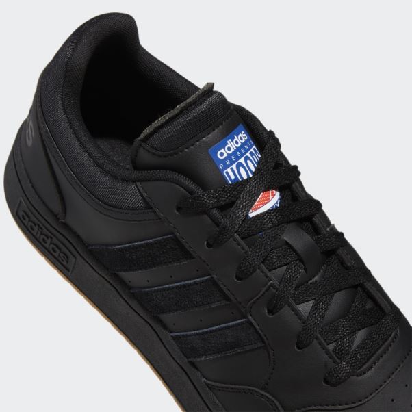 Hoops 3.0 Low Classique Vintage Chaussures Adidas Noir