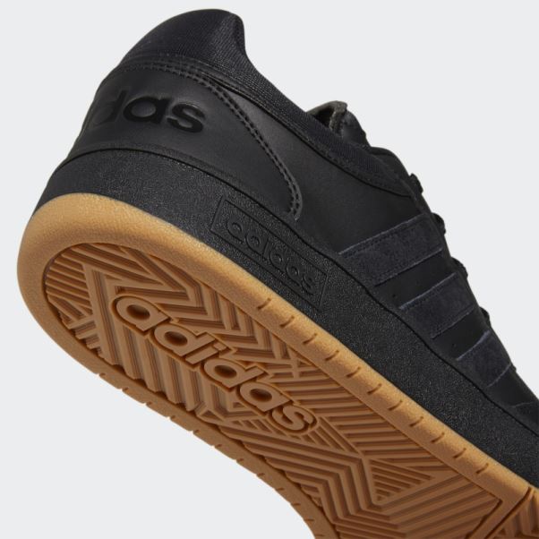 Hoops 3.0 Low Classique Vintage Chaussures Adidas Noir