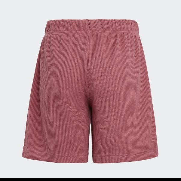 Short Ample En Maille Gaufrée Rose Lounge Adidas