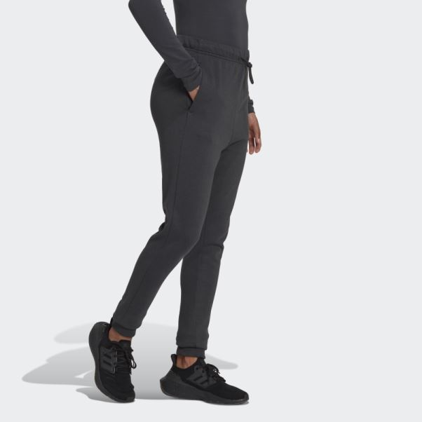Pantalon Adidas Studio Lounge Taille Haute Carbone