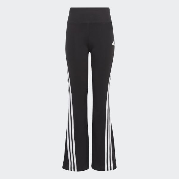 Legging évasé En Coton à 3 Bandes Adidas Future Icons Noir