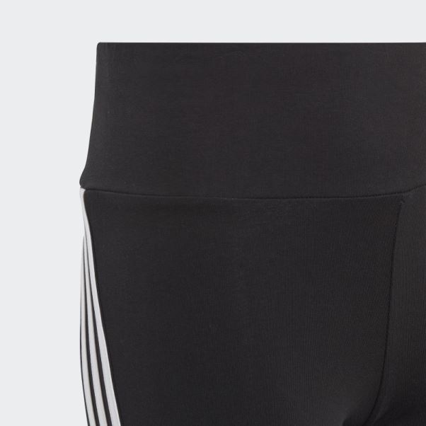 Legging évasé En Coton à 3 Bandes Adidas Future Icons Noir