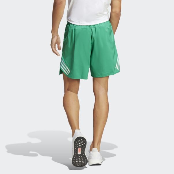 Short D'entraînement à 3 Bandes Vert Court Train Icons Adidas