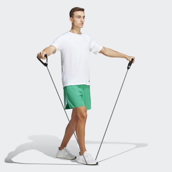 Short D'entraînement à 3 Bandes Vert Court Train Icons Adidas