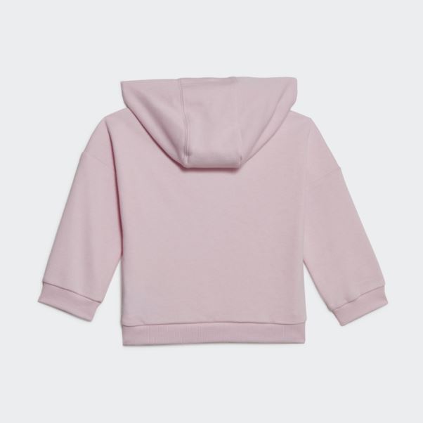 Adidas Survetement Polaire A Capuche Rose
