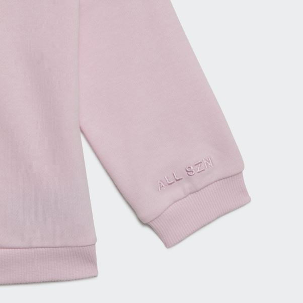 Adidas Survetement Polaire A Capuche Rose