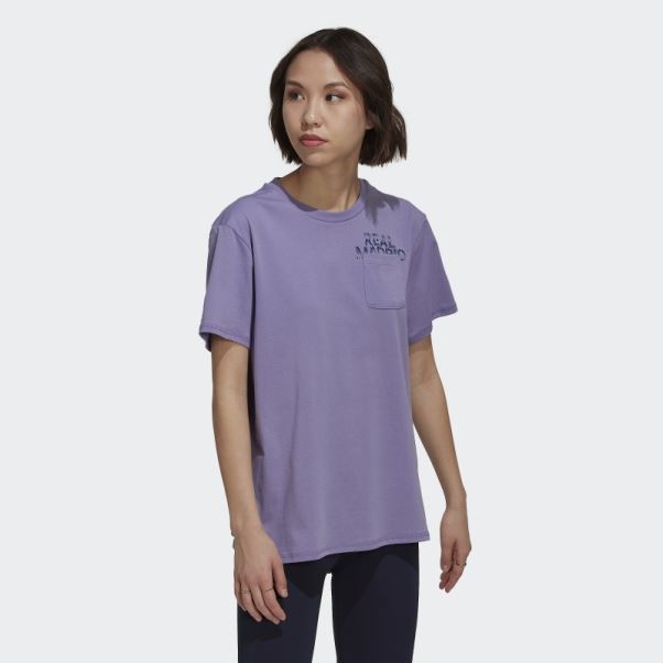Tee Shirt Real Madrid Adidas Lilas