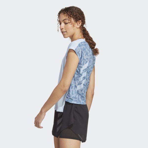 Terrex Agravic Pro Trail Running Top Adidas Bleu Aube