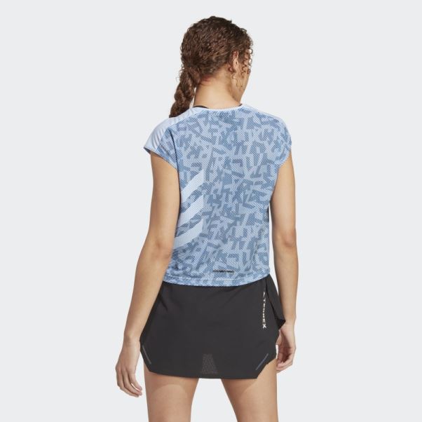 Terrex Agravic Pro Trail Running Top Adidas Bleu Aube