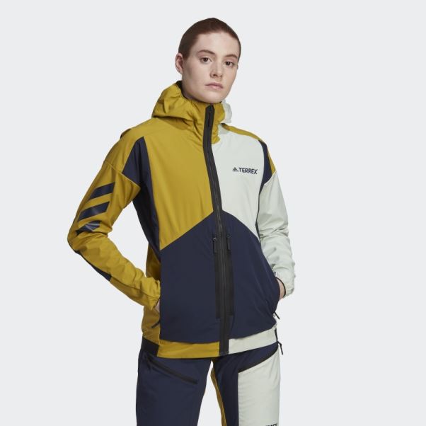 Veste De Ski De Randonnée Adidas Terrex Skyclimb Gore Soft Shell Olive