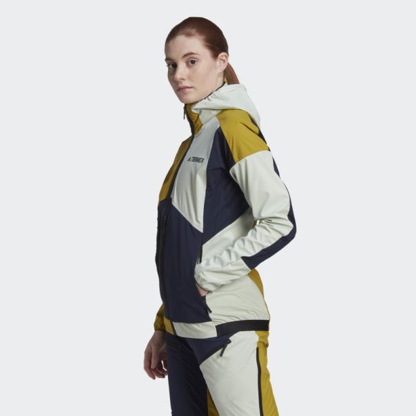 Veste De Ski De Randonnée Adidas Terrex Skyclimb Gore Soft Shell Olive