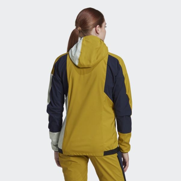 Veste De Ski De Randonnée Adidas Terrex Skyclimb Gore Soft Shell Olive