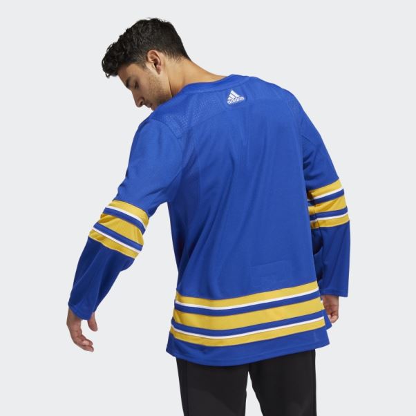 Maillot St Louis Royal Adidas Sabres Domicile Authentique
