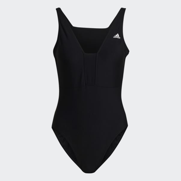Maillot De Bain Iconisea 3 Bandes Noir Adidas