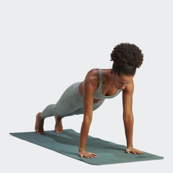Legging Yoga Studio Luxe 7/8 Adidas Argent Vert