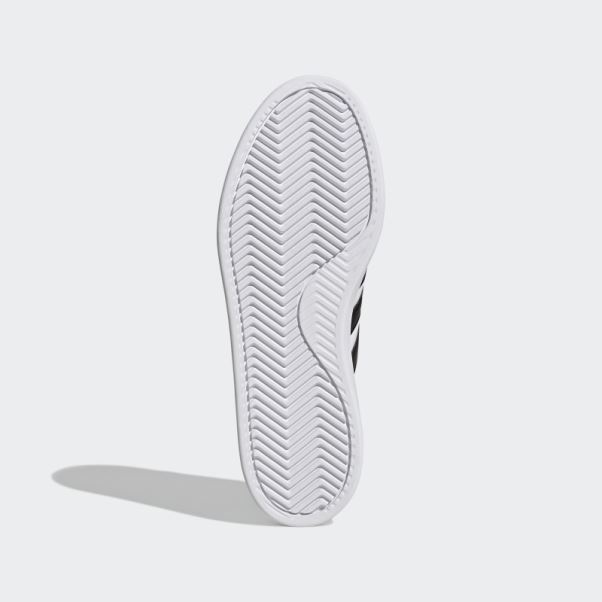 Chaussures Adidas Grand Court Cloudfoam Confort Blanc