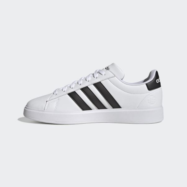 Chaussures Adidas Grand Court Cloudfoam Confort Blanc