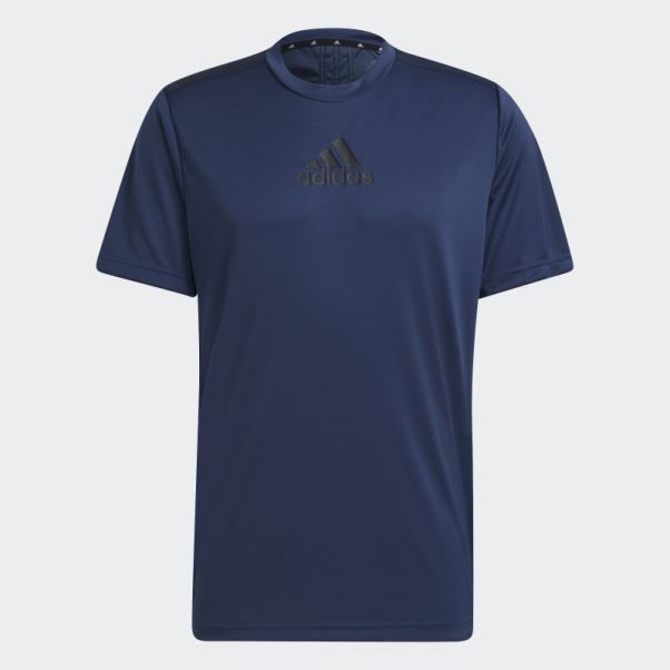 T-shirt à 3 Bandes Bleu Marine Conçu Pour Déplacer Le Sport Adidas