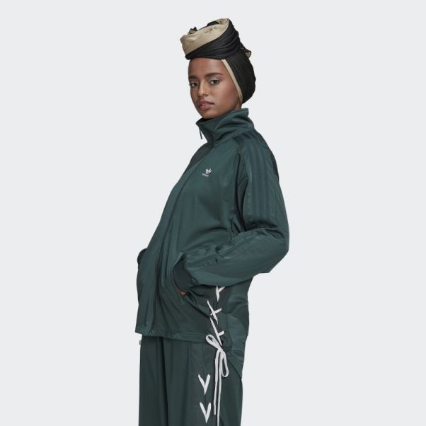 Adidas Veste De Survêtement à Lacets Always Original Vert Minéral