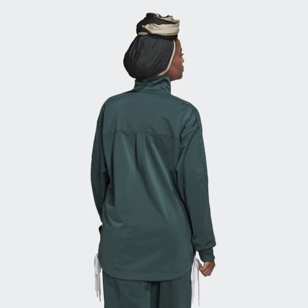 Adidas Veste De Survêtement à Lacets Always Original Vert Minéral