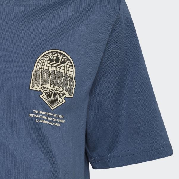 T-shirt Graphique Adidas Acier Chaud